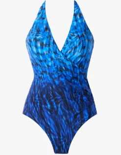 Paka Mayan Wrapsody Swimsuit - Blue/Black