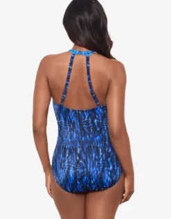 Paka Mayan Wrapsody Swimsuit - Blue/Black