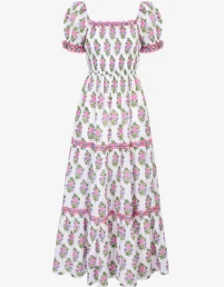 Palermo Dress - Schiffly Folk Posie
