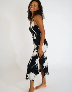 Palmaisie Yaquina Maxi Dress - Noir and Ecru