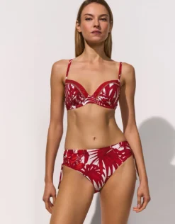 Palmaria Adjustable Bikini Pant - Creme Rouge