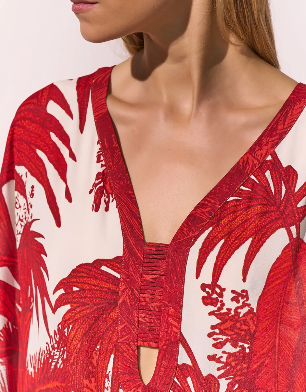 Palmaria Caftan - Creme Rouge