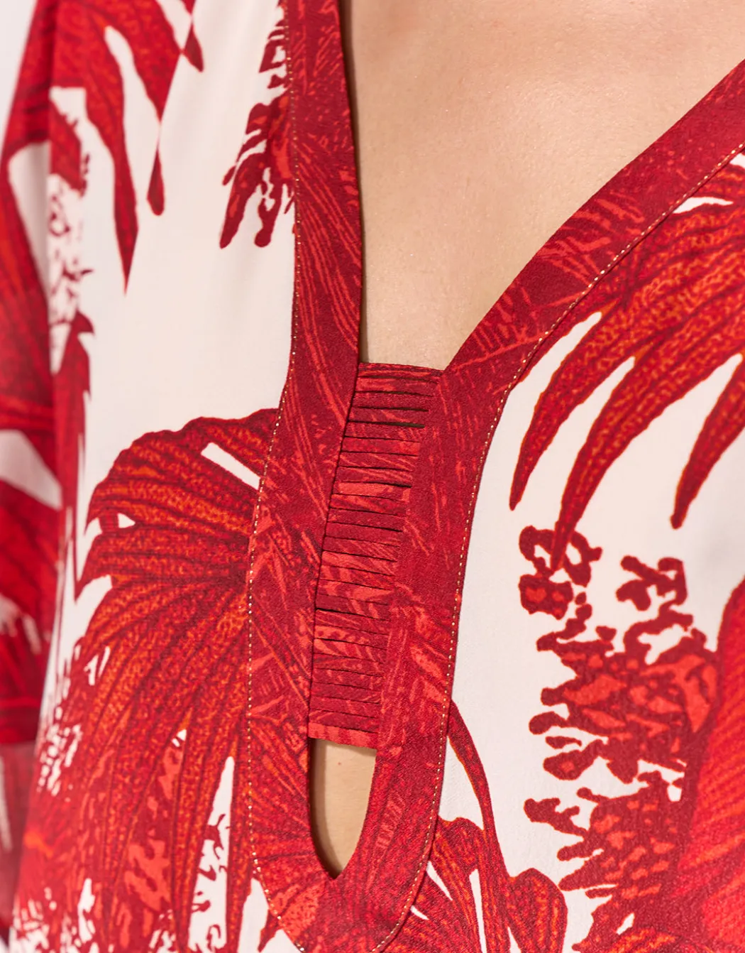 Palmaria Caftan - Creme Rouge