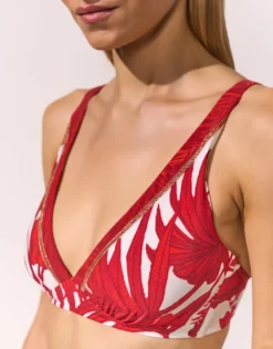 Palmaria Underwired Bikini Top - Cream Rouge