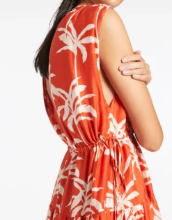 Palme Tiered Cover Up - Cherry