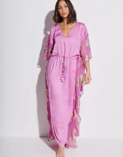 Palm Tree Kaftan - Pink