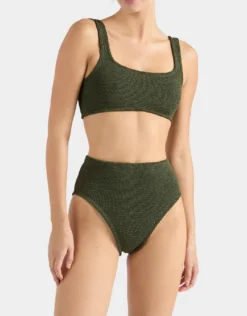 Patricia Bikini Set - Metallic Khaki