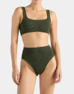 Patricia Bikini Set - Metallic Khaki
