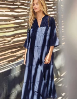 Penny Maxi Dress - Navy Blue