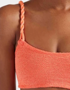 Phoebe Bikini Set - Metallic Coral