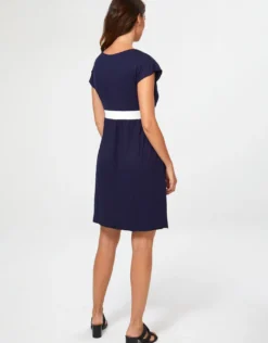 Pitusa Dress - Navy and White