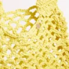 Plaited Rope Tote Bag - Celery