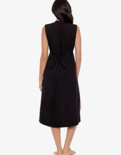 Pleated Beach Dress - Black