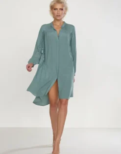 Plumage Beach Shirt - Soft Moss