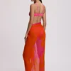Pony Long Pareo - Sailing Orange and Desert Pink