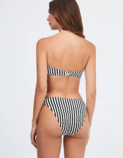 Portofino Bikini Pant - Black and White