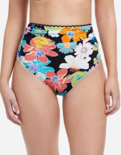 Profile Rising Sun High Waist Bikini Pant - Black
