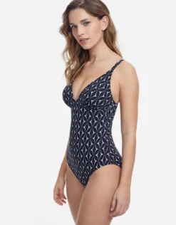 Profile Supreme V Neck Swimsuit - Black