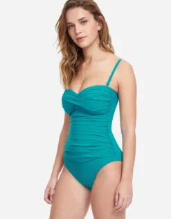 Profile Tutti Frutti Bandeau Swimsuit - Jade