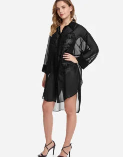 Profile Tutti Frutti Beach Shirt - Black