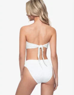Pure Hillary High Waist Bikini Pant - White