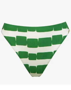 Radiance Bikini Pant - White and Clover