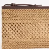 Raffia Mini Pochette Beach Bag - Sand