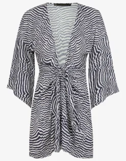Ravine Perola Knot Short Cover Up - Stripe