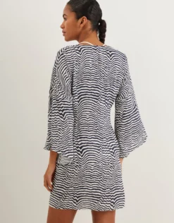 Ravine Perola Knot Short Cover Up - Stripe