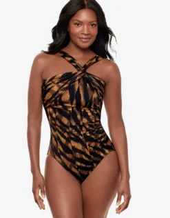 Raya De Safari Europa Swimsuit - Black Brown