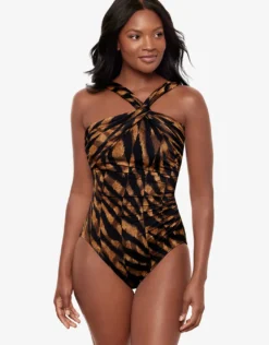 Raya De Safari Europa Swimsuit - Black Brown