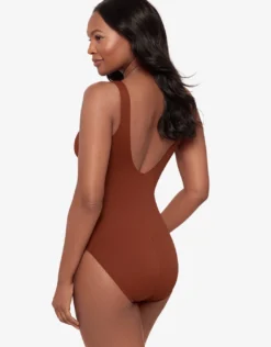 Razzle Dazzle Zipt Swimsuit - Copper
