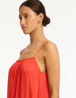 Resort Essentials Maxi Sundress - Flame