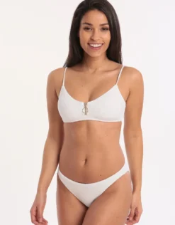 Retro Purity Bikini Bottom - White