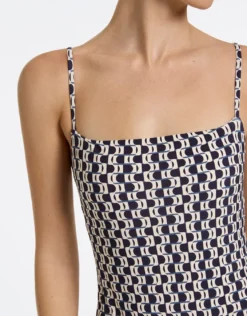 Rio Minimal Tank Swimsuit - Ink