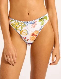 Riviera Coast High Leg Bikini Pant - White