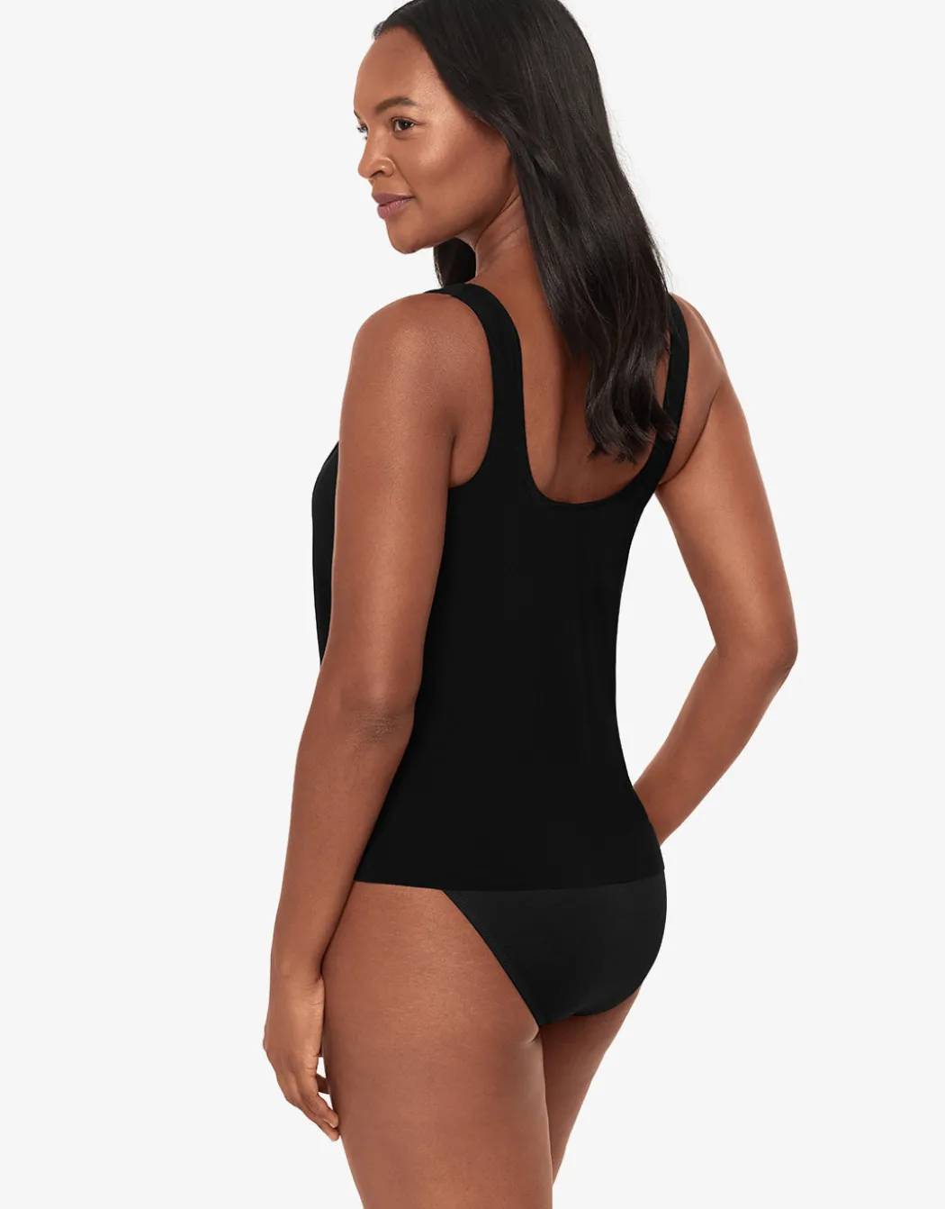 Rock Solid Atria Tankini Top - Black