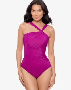 Rock Solid Europa Swimsuit - Framboise