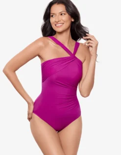 Rock Solid Europa Swimsuit - Framboise
