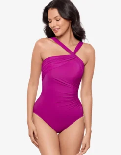 Rock Solid Europa Swimsuit - Framboise