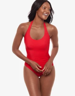 Rock Solid Utopia Swimsuit - Poppy
