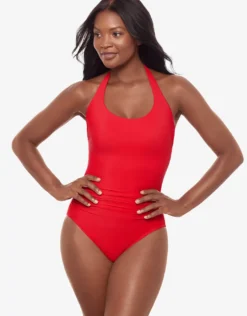 Rock Solid Utopia Swimsuit - Poppy