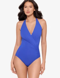 Rock Solid Wrapsody Swimsuit - Dephine Blue