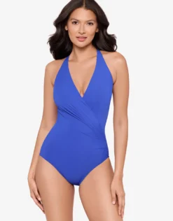 Rock Solid Wrapsody Swimsuit - Dephine Blue