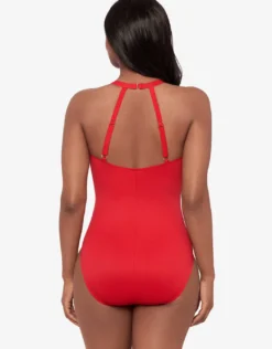 Rock Solid Wrapsody Swimsuit - Poppy Red