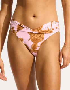 Rococo Twist Band Mini Hipster Bikini Pant - Blossom