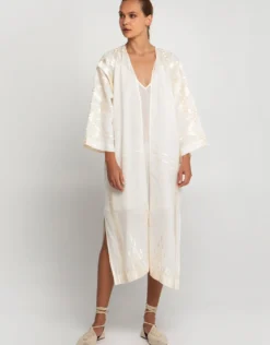 Roots Kimono - Natural and Champagne