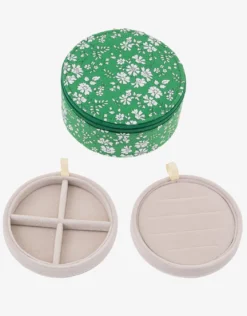 Round Jewellery Box - Liberty Capel Green