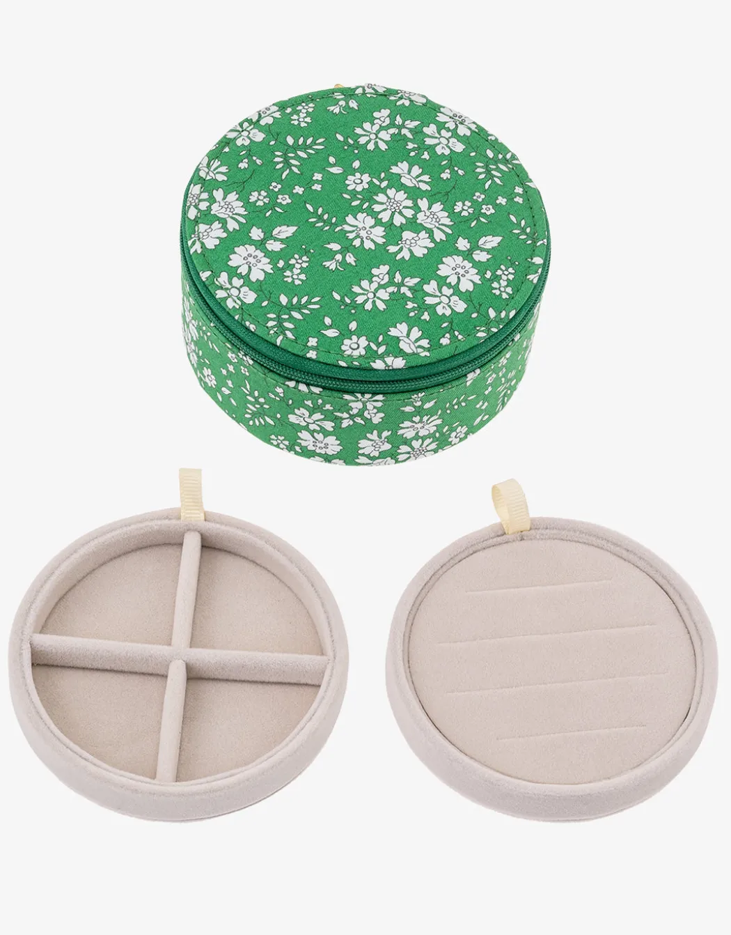 Round Jewellery Box - Liberty Capel Green