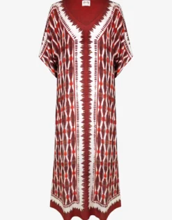 Sanguine Maxi Kaftan - Crimson